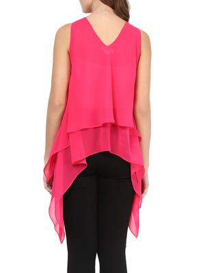 pink georgette tunic - 12799037 - Standard Image - 3