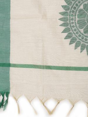banarasi chanderi dupatta with resham weaving - 12799534 - Standard Image - 3