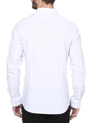white cotton casual shirt - 12802016 - Standard Image - 3