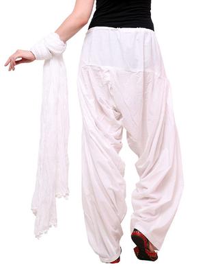 white cotton salwar salwars - 12808795 - Standard Image - 3