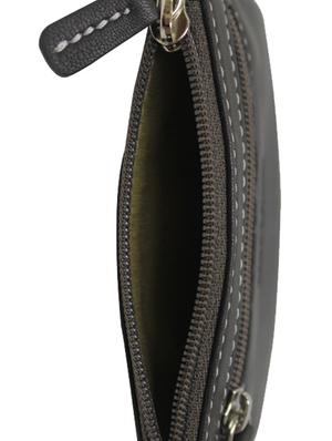 grey leather pouch - 12814526 - Standard Image - 3
