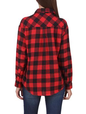 red cotton regular shirt - 12817371 - Standard Image - 3