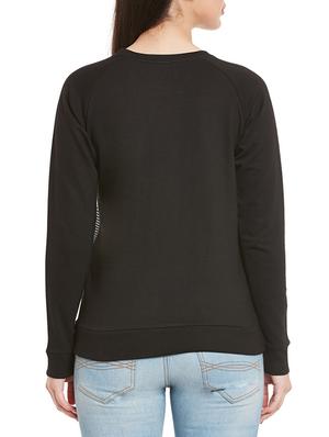 black printed cotton sweatshirt - 12822746 - Standard Image - 3
