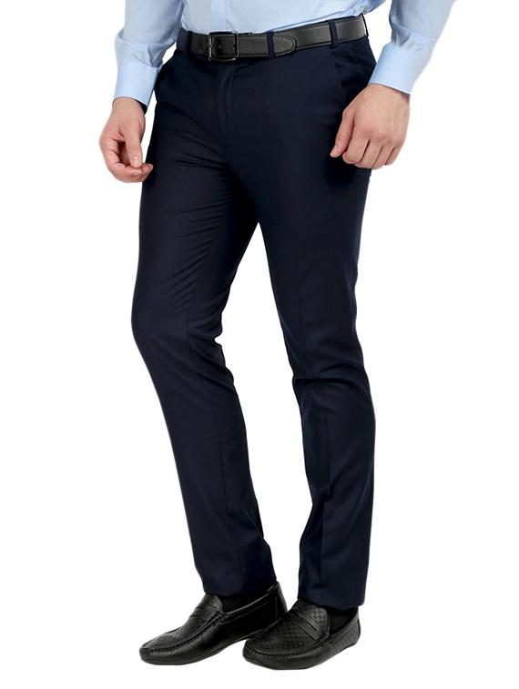 black and blue set of 2 flat front trousers formal trouser - 12823769 - Zoom Image - 6