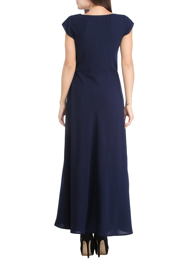 navy blue sequined rayon dress - 12827146 - Zoom Image - 3
