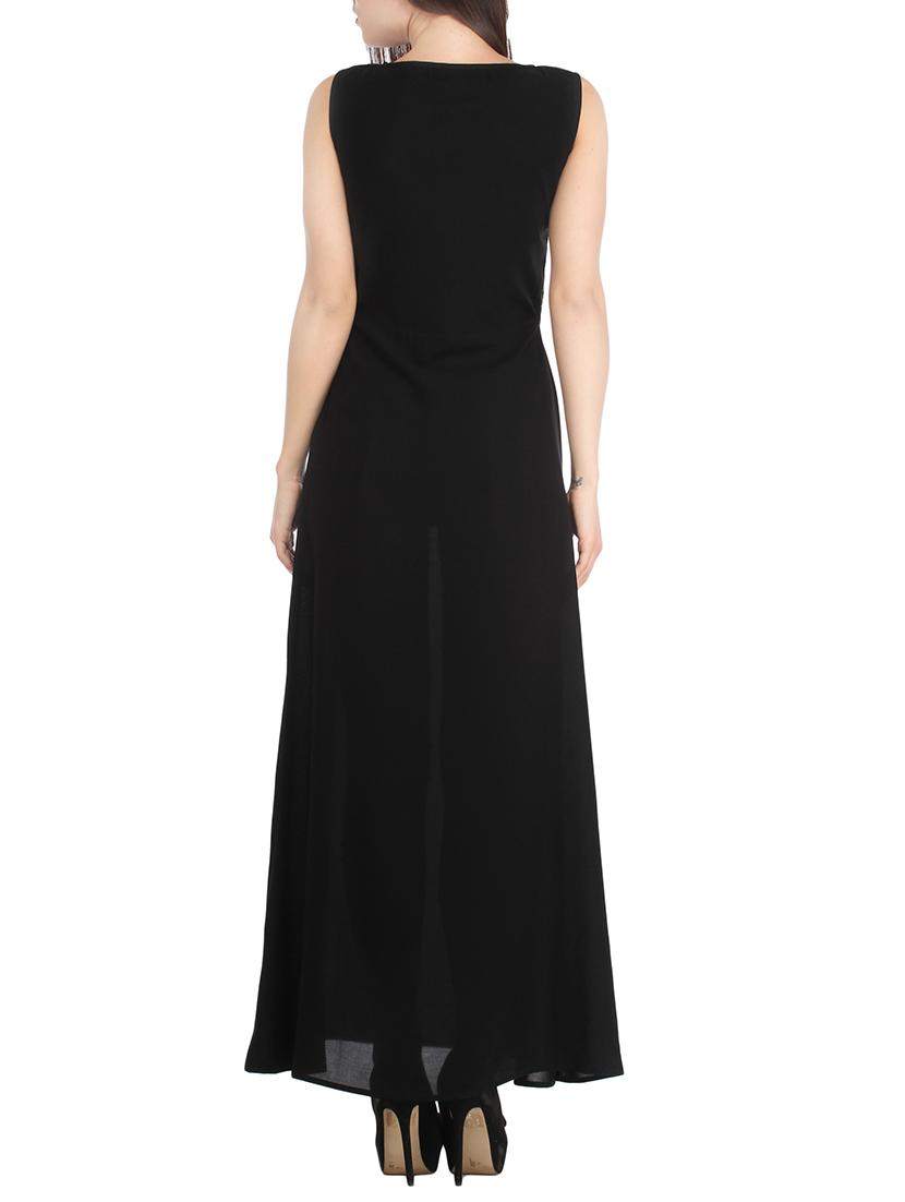 black sequined rayon dress - 12827149 - Zoom Image - 3