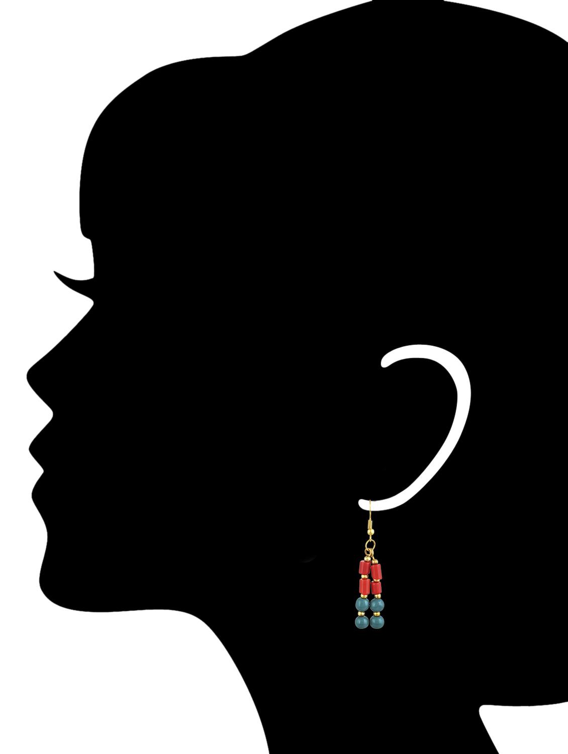 red metal long necklace - 12828318 - Zoom Image - 6