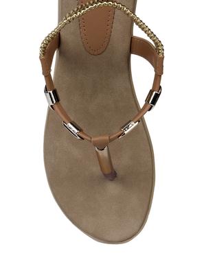 tan t-strap sandal - 12828577 - Standard Image - 3