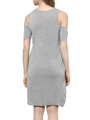 grey embellished cotton dress - 12829076 - Standard Image - 3