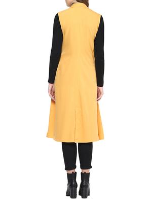 yellow crepe summer jacket - 12840192 - Standard Image - 3