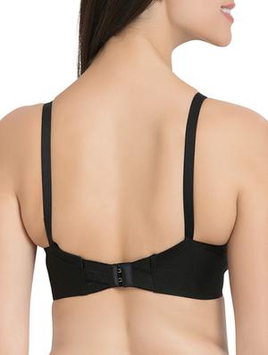 black cotton regular bra - 12843501 - Standard Image - 3