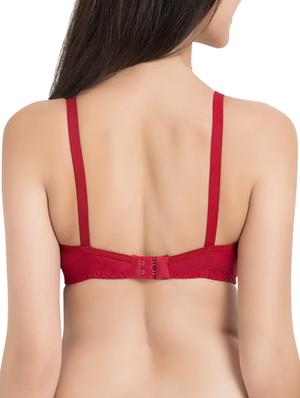 red cotton regular bra - 12843513 - Standard Image - 3