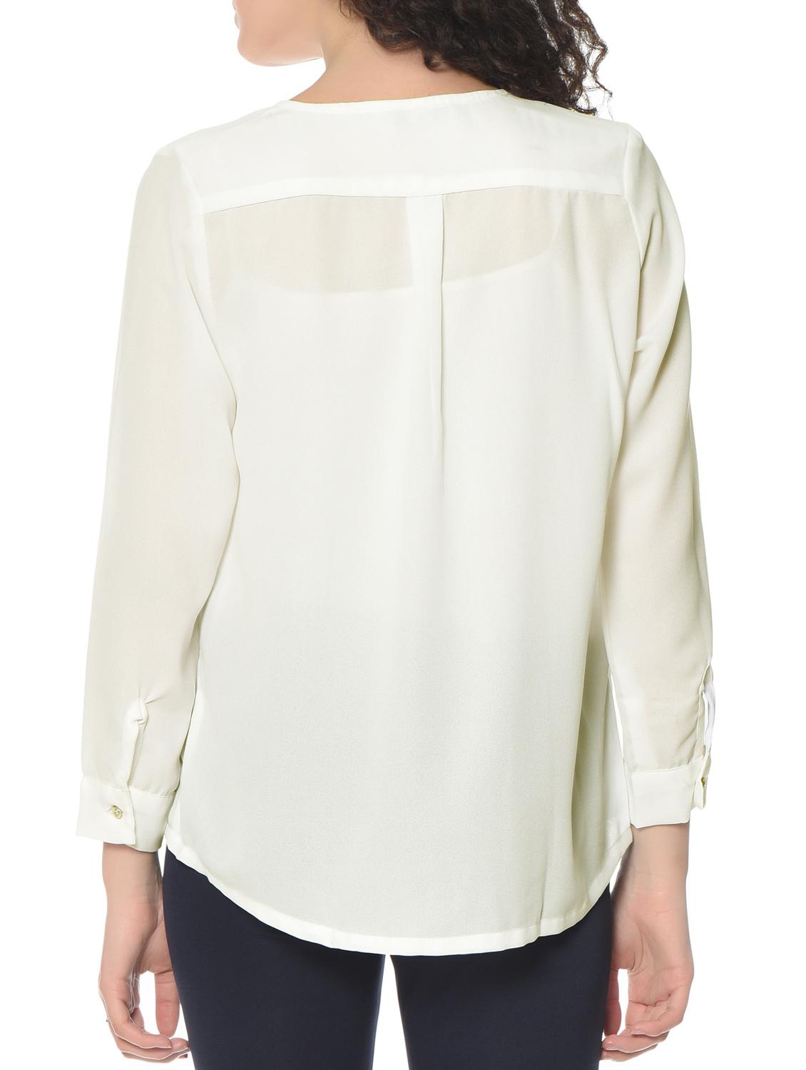 lapel embellished shirt - 12846333 - Zoom Image - 3