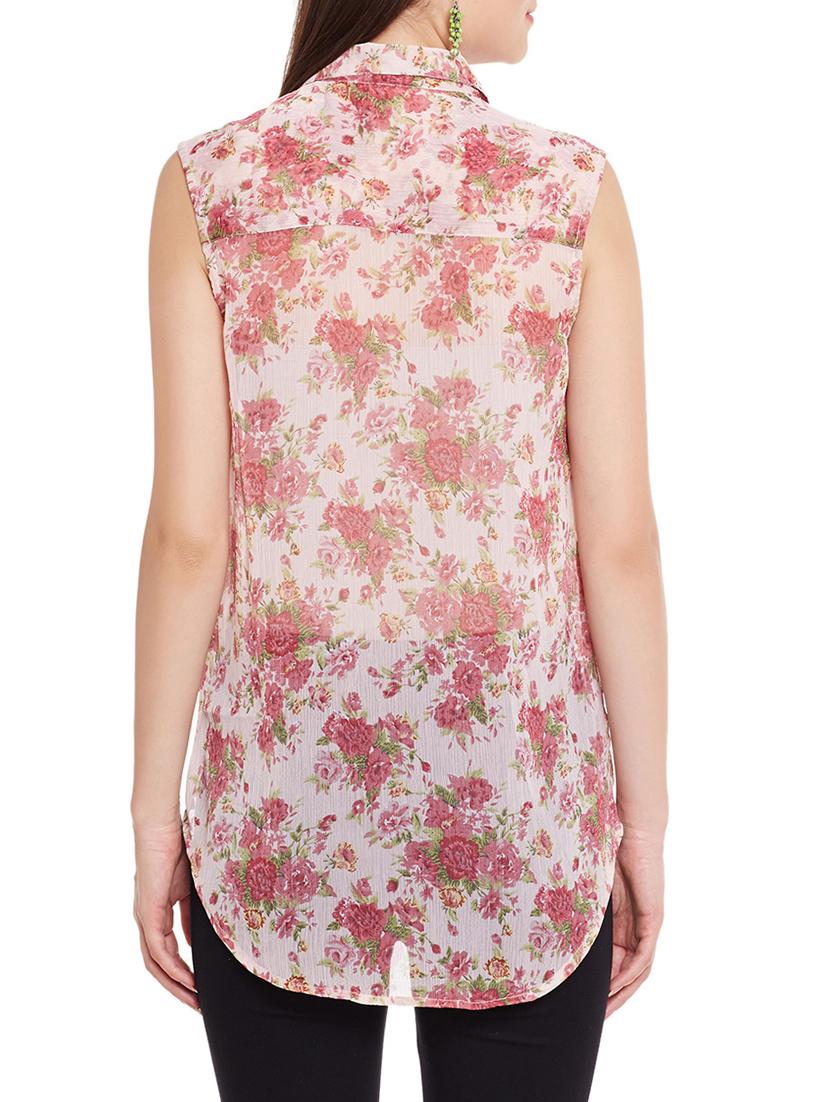 floral high-low shirt - 12846352 - Zoom Image - 3