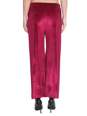 maroon velvet palazzo - 12854151 - Standard Image - 3