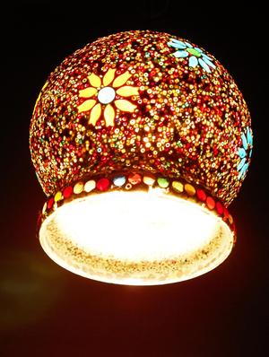 susajjit decorative flower design multicolor beautiful hanging chandelier ceiling lamp - 12866967 - Standard Image - 3