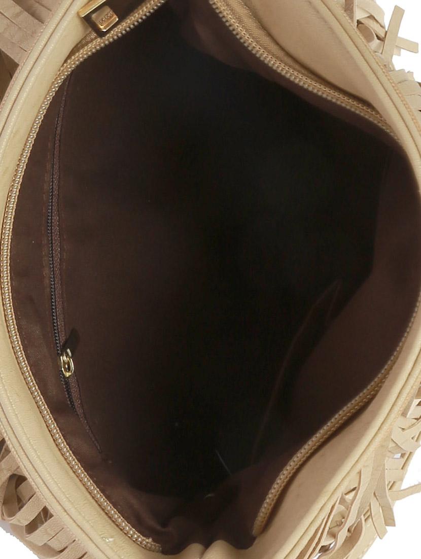 beige leatherette sling bag - 12878769 - Zoom Image - 3