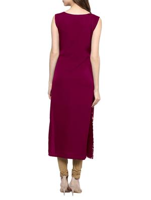 straight foil print kurta - 12879903 - Standard Image - 3