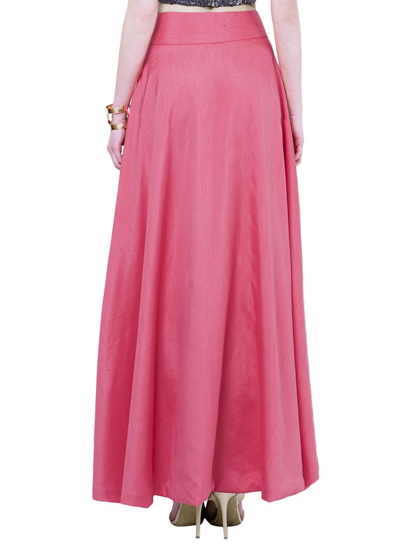 pink pure silk skirt - 12879939 - Zoom Image - 3