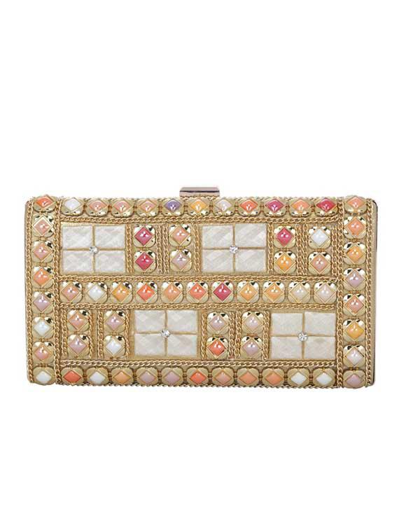 multi colored metal clutch - 12895098 - Zoom Image - 6