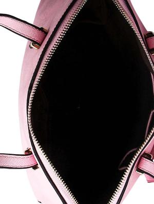 pink leatherette handbag - 12895109 - Standard Image - 3