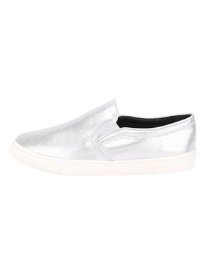 silver leather plimsolls casual shoes - 12904303 - Standard Image - 3