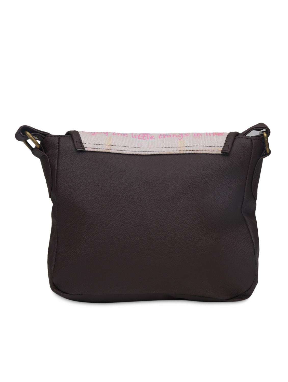 dark brown faux leather sling bag - 1290614 - Zoom Image - 3