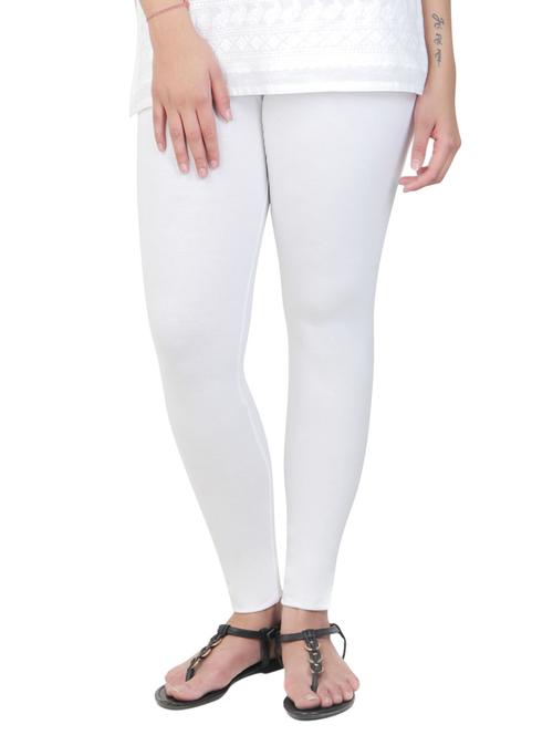 white cotton leggings - 12911991 - Standard Image - 1