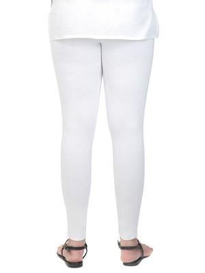 white cotton leggings - 12911991 - Standard Image - 3