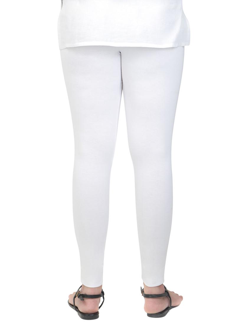 white cotton leggings - 12911991 - Zoom Image - 3