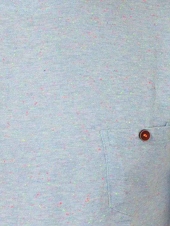 light blue cotton tshirt - 12913315 - Zoom Image - 3