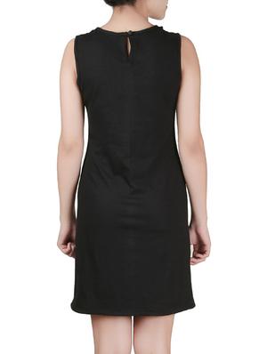 black viscose shift dress - 12915793 - Standard Image - 3