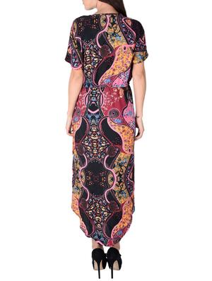 multicolored printed crepe kaftan - 12920216 - Standard Image - 3