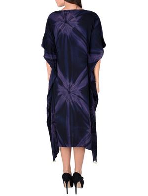 purple printed viscose kaftan - 12920228 - Standard Image - 3