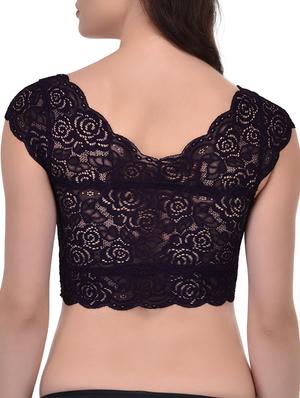 black lace lette bra - 12927350 - Standard Image - 3