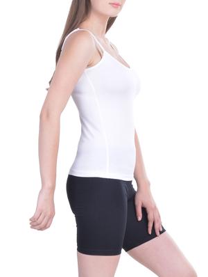 set of 3 white cotton camisoles - 12927352 - Standard Image - 3