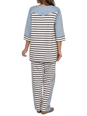 white cotton pyjama set - 12943506 - Standard Image - 3