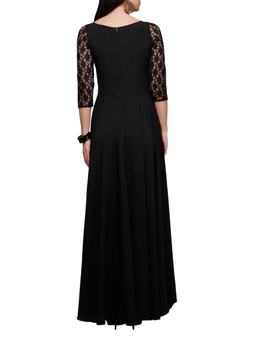 Laced Panel Maxi dress - 12948633 - Zoom Image - 3