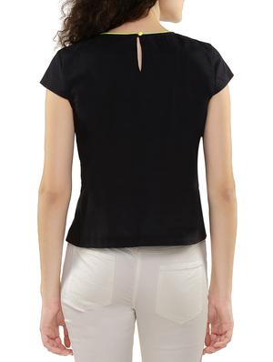 black cotton regular top - 12953695 - Standard Image - 3