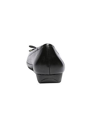 black leather slip on ballerina - 12954380 - Standard Image - 3