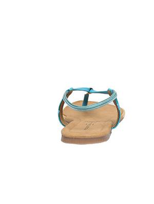blue leatherette back strap sandals - 12954460 - Standard Image - 3