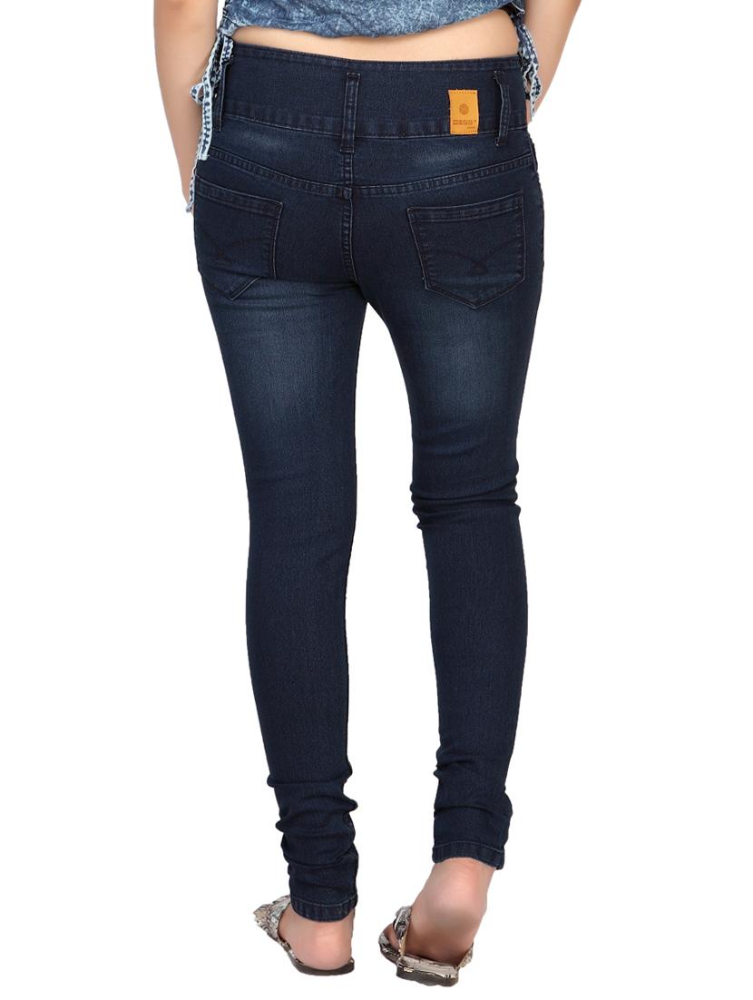 navy blue denim jeans - 12960405 - Zoom Image - 3