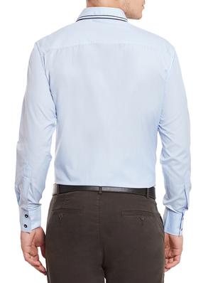 blue cotton formal shirt - 12961268 - Standard Image - 3