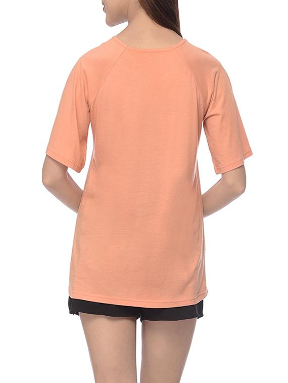 peach cotton regular top - 12965537 - Zoom Image - 3