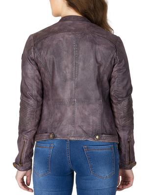 purple leather jacket - 12987831 - Standard Image - 3