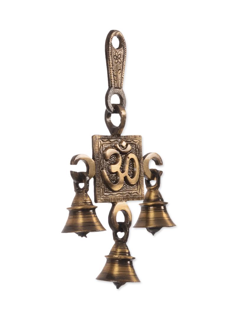 Brown Brass Om hanging Bells - 1298926 - Zoom Image - 3