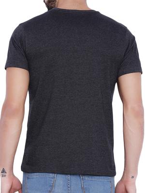 charcoal grey typographic print cotton t-shirt - 12989641 - Standard Image - 3