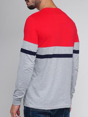 colour block cotton t-shirt - 12989695 - Standard Image - 3