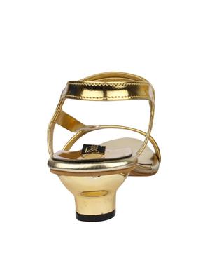 gold back strap sandal - 12989823 - Standard Image - 3