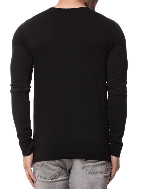 solid black cotton t-shirt - 12991511 - Zoom Image - 3